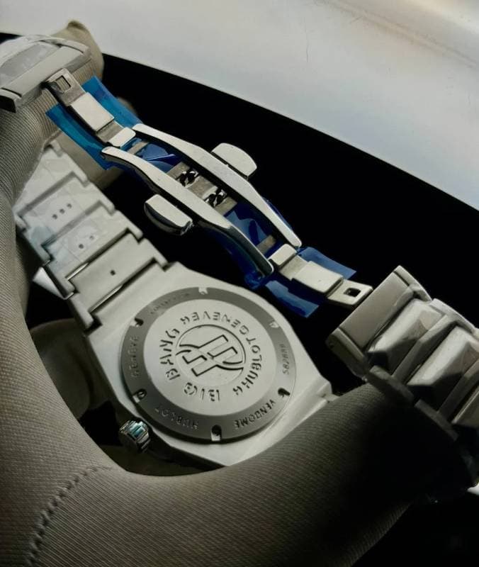 Hublot blue Spider dail full White watch (ওয়াটারপ্রুফ ১ বছর গ্যারান্টি) thumbnail 2