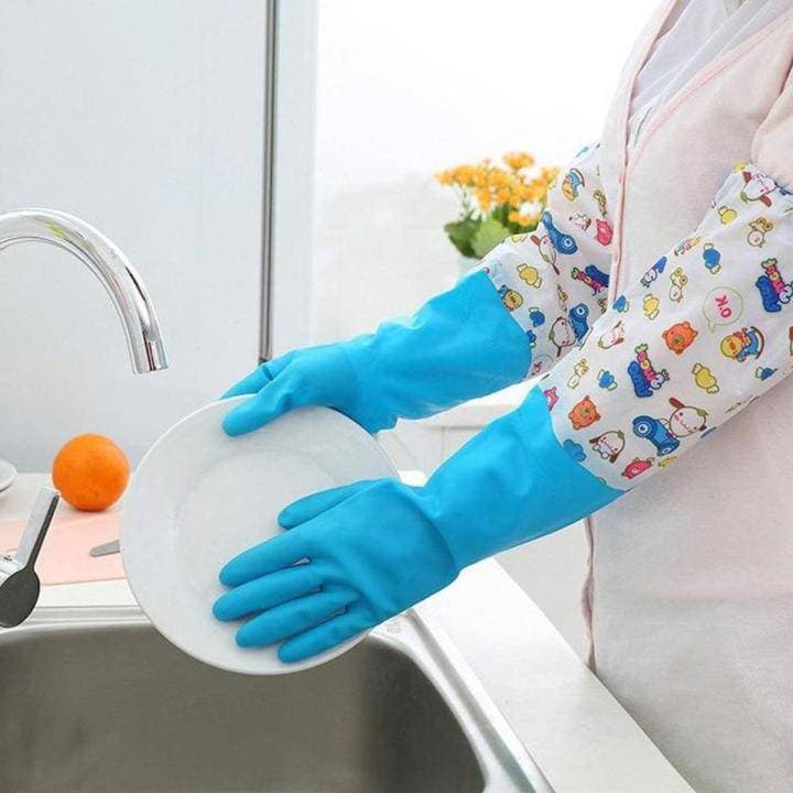 Kitchen Hand Gloves 1Pair (Multicolor)