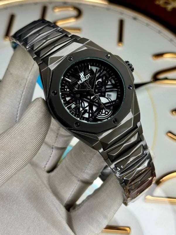 Hublot Spider full black watch (ওয়াটারপ্রুফ ১ বছর গ্যারান্টি)